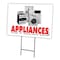 Signmission Appliances Yard Sign & Stake outdoor plastic coroplast window, C-1824 Appliances C-1824 Appliances - alternate 1